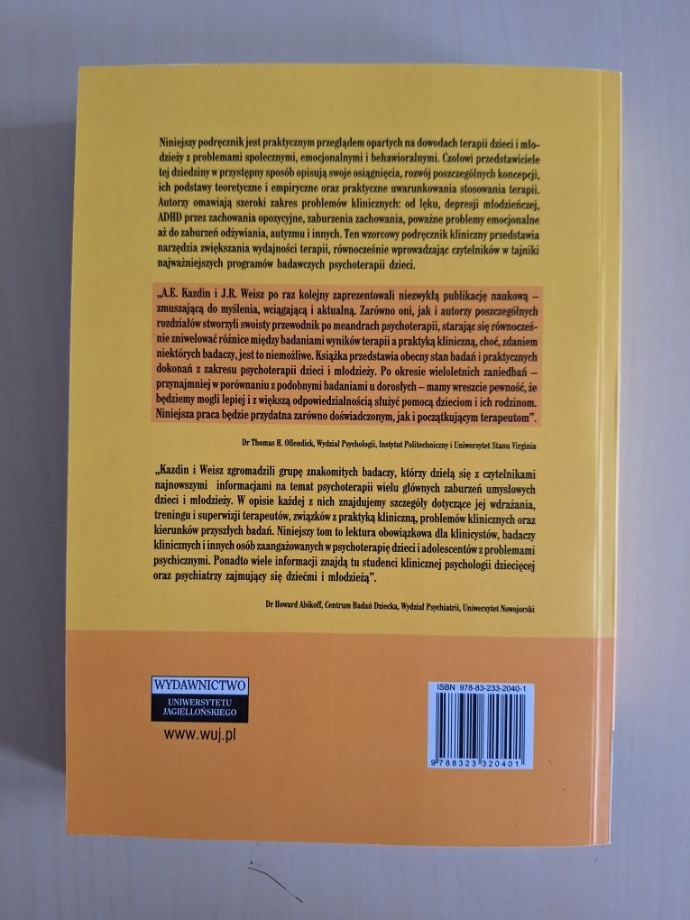 Kazdin Weisz Psychoterapia dzieci i młodzieży