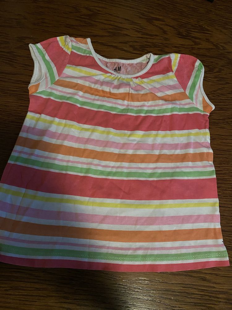 Kolorowa dziewczęca bluzeczka r. 98 cm