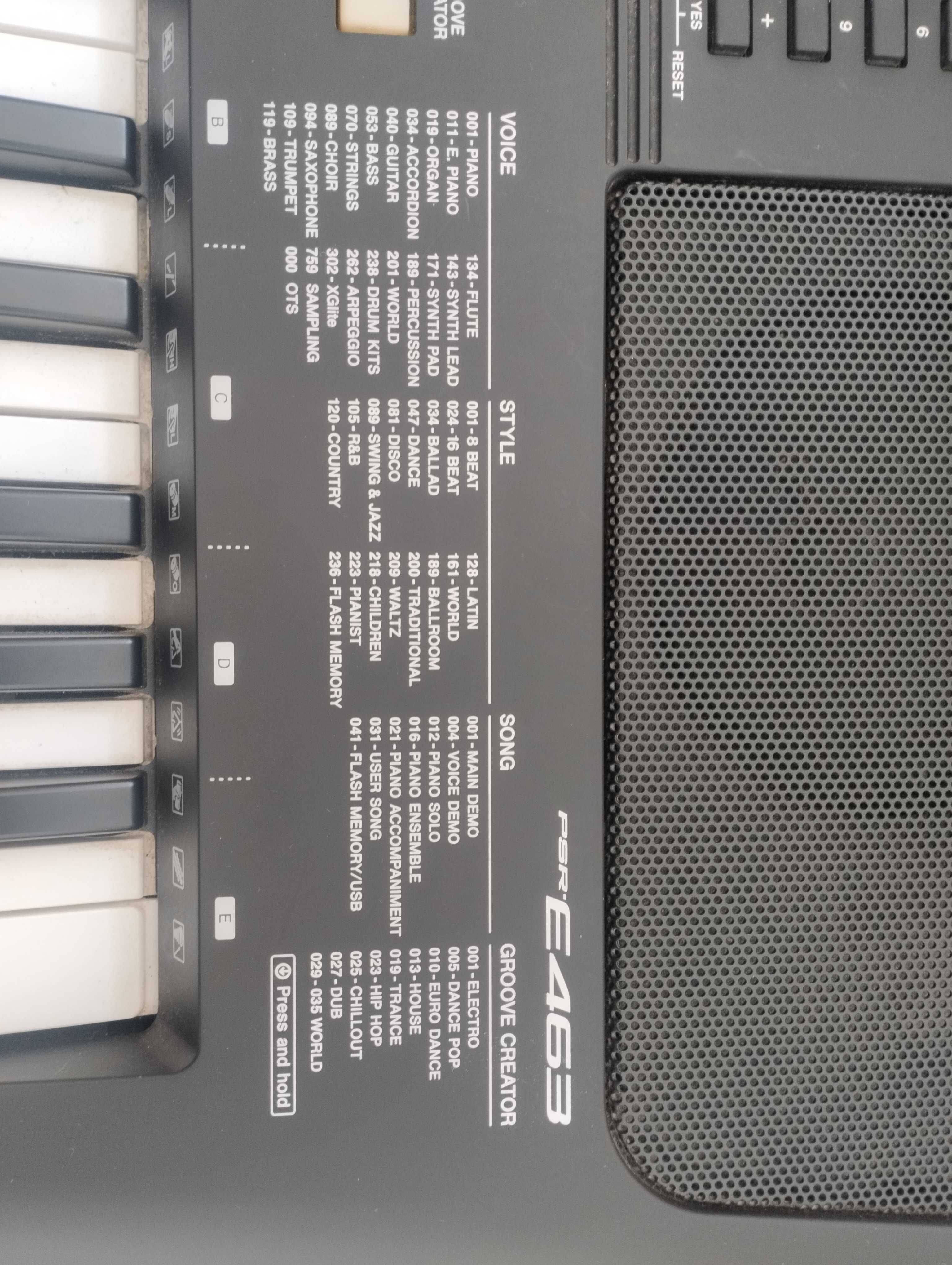 Teclado Yamaha PSR-E-463
