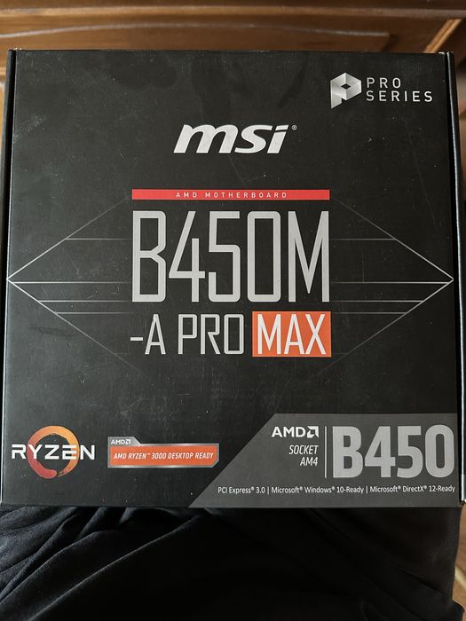 Материнская плата MSI B450M-A PRO MAX