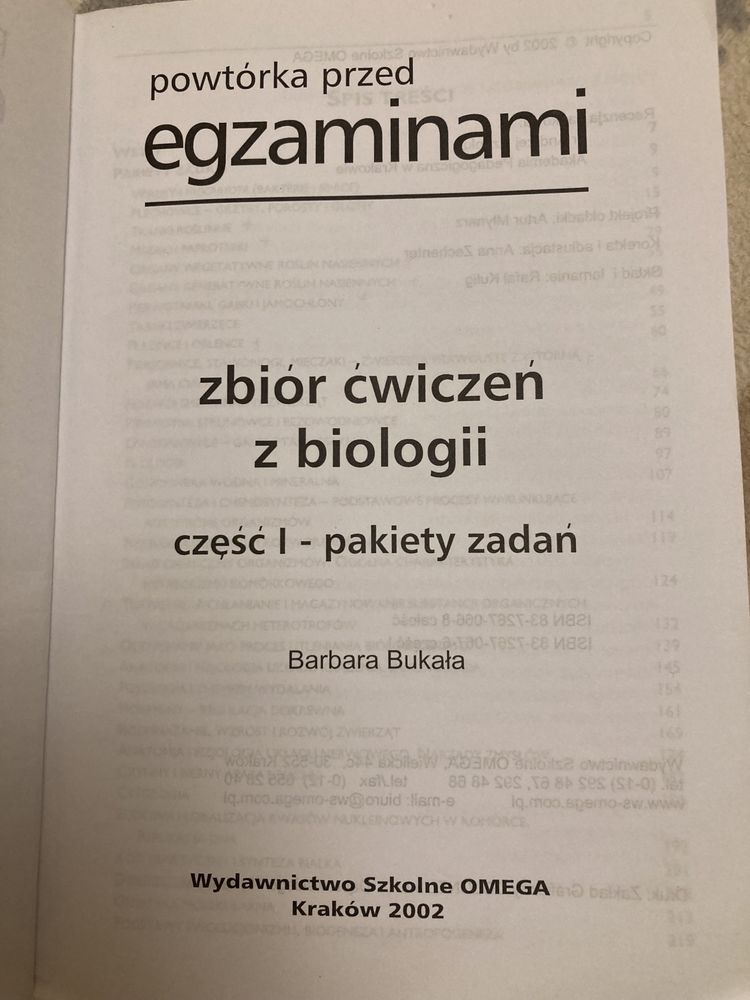 Biologia.  B. Bukała Powtórka przed egzaminami.