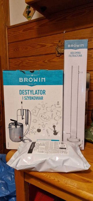 Destylator i szybkowar 2w1 12 L + kolumna filtracyjna i węgiel aktywny