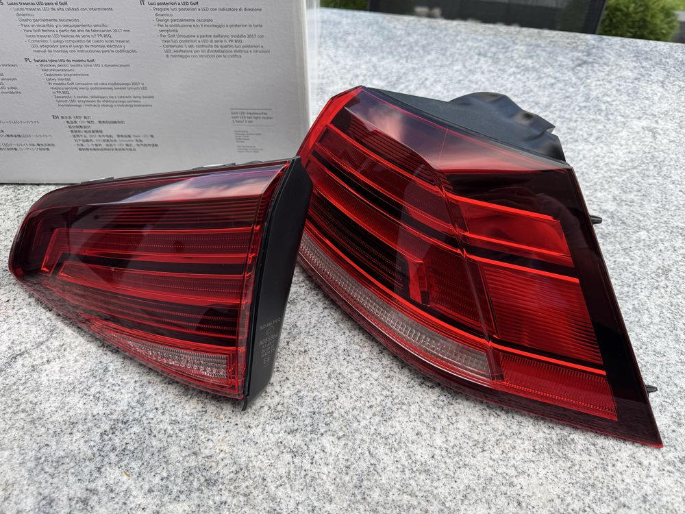 Tylne lampy led volkswagen golf 7