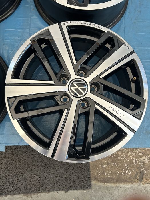 337 Felgi Aluminiowe Oryginał VW Volkswagen R 17 5x112 Bardzo Ładne