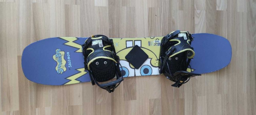 Deska snowboardowa snowboard dla dziecka Salomon 110 cm wiązania Flow