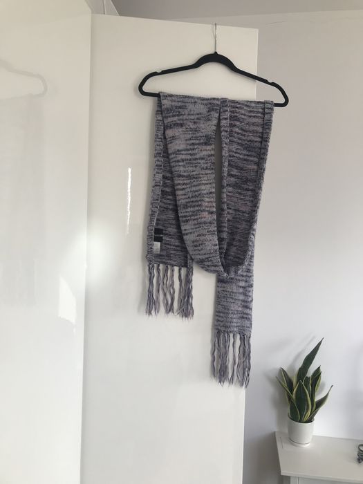 Długi szal szalik lilia melanż fioletowy by Gosia Baczyńska