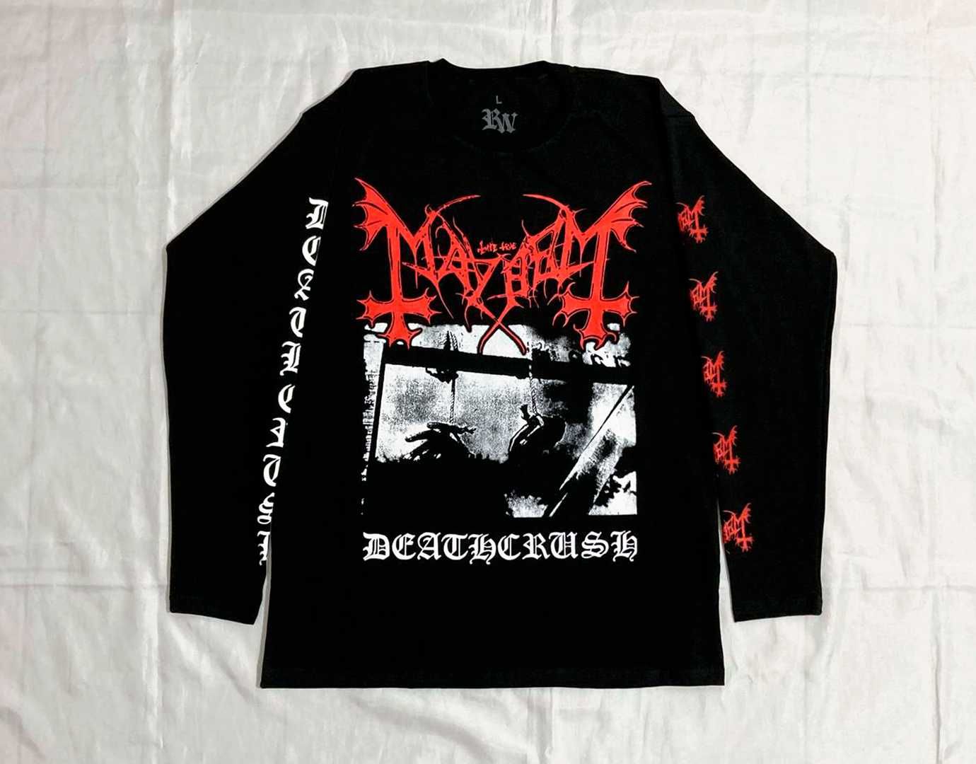 Лонгслив / мерч Mayhem - Deathcrush - Размеры М , L , XL , XXL