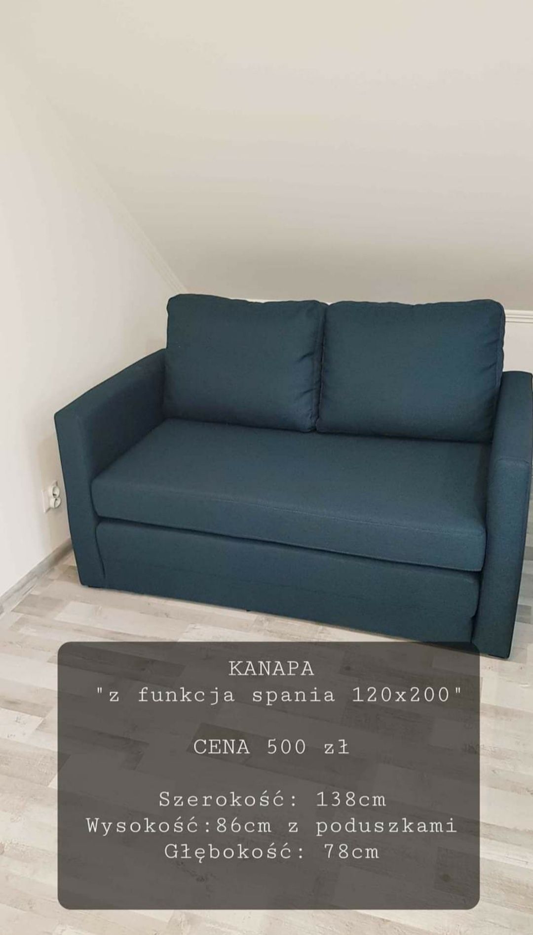 Sofa z Niemiec 138x78