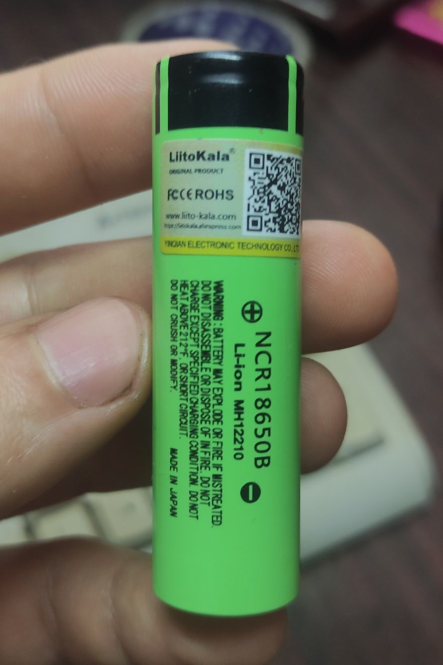 Аккумулятор Liitokala NCR18650B Li-ion 3400Mah,18650