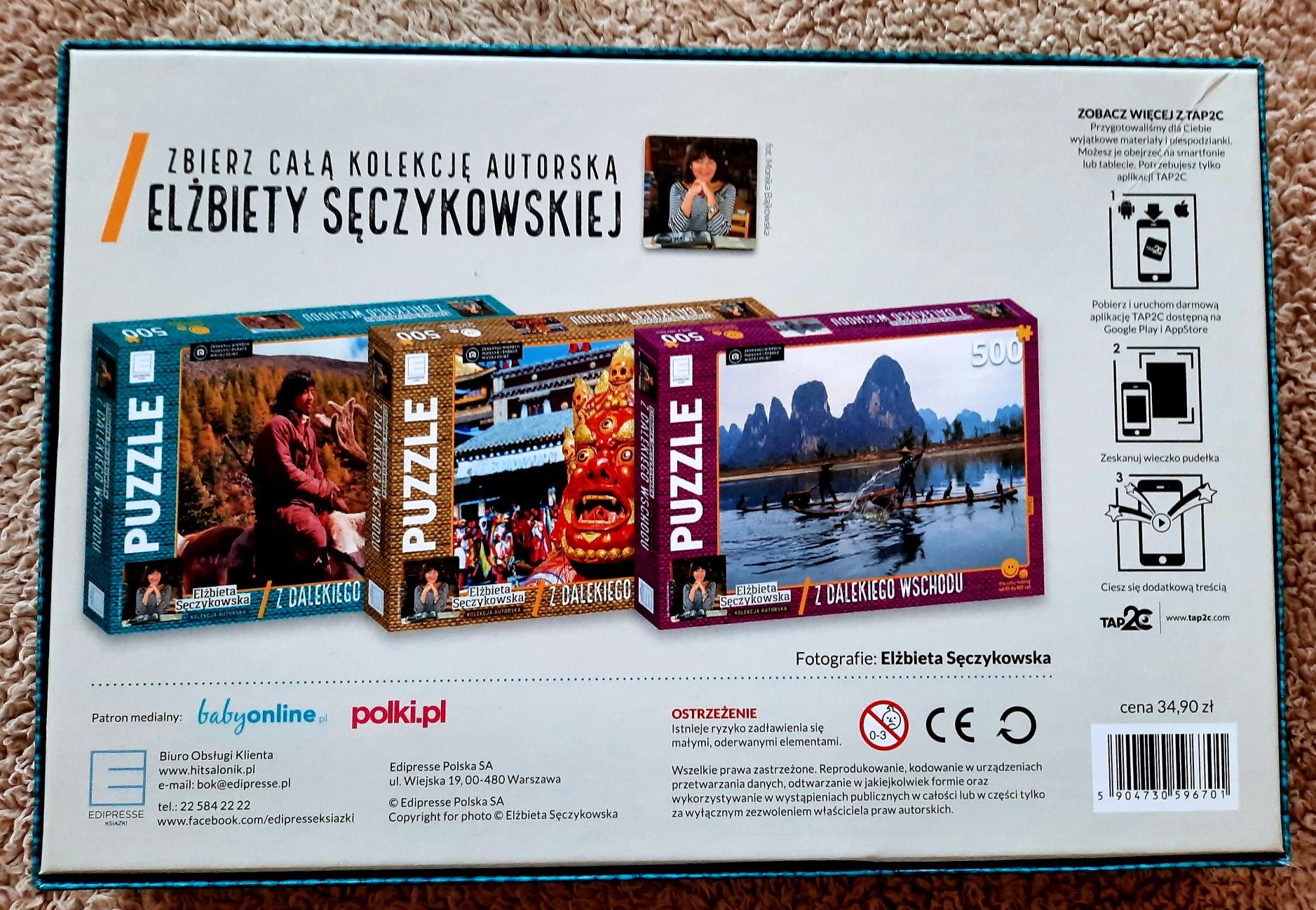 Puzzle kolekcjonerskie 500szt Z Dalekiego Wschodu Mongolia