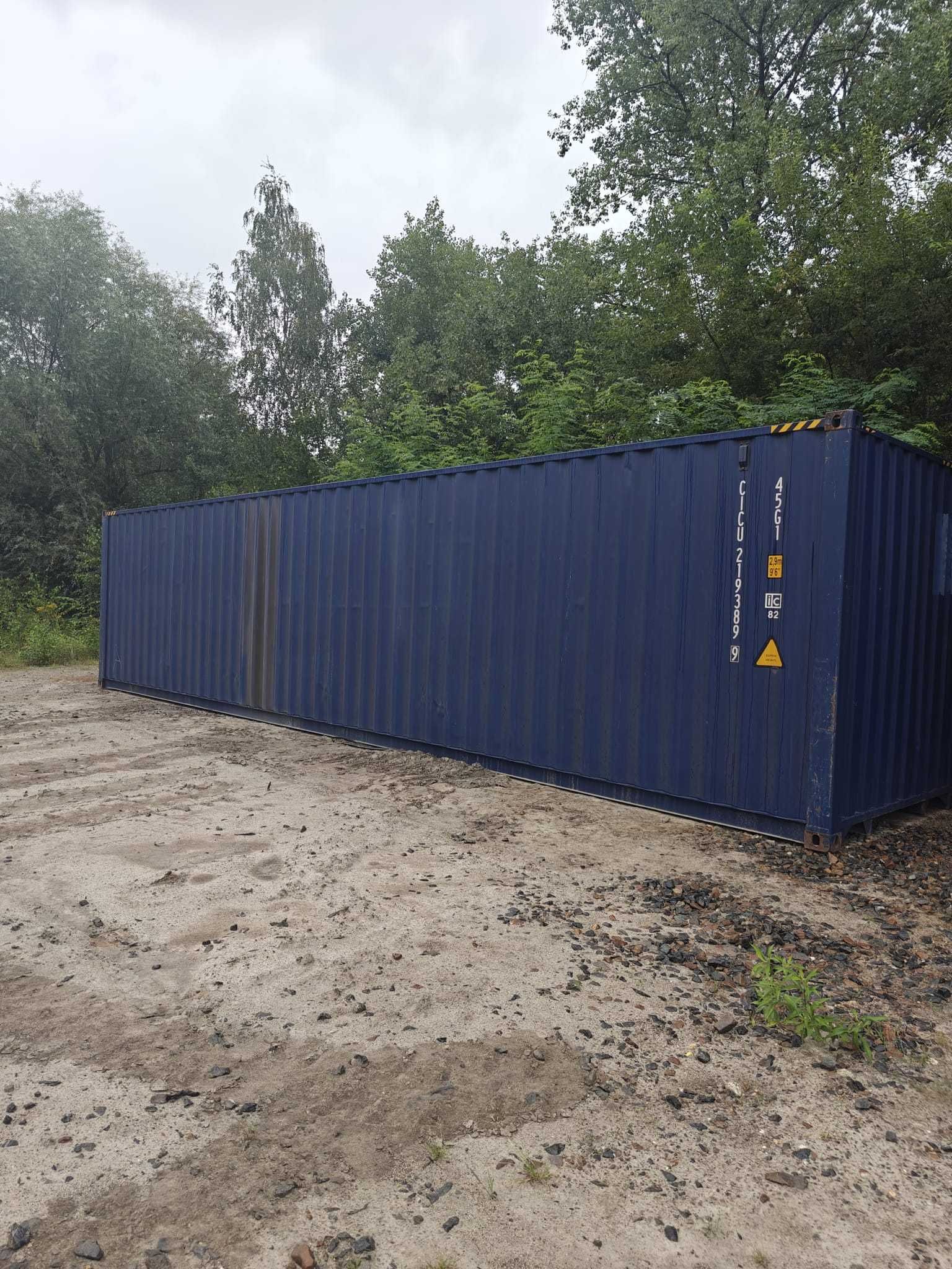 Kontener morski 40'HC 12m magazyn rok 2021 jak nowy wysoki 2,89m