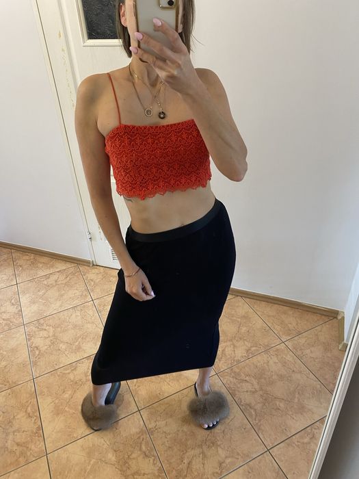 Li parie maxi dluga spódnica tuba ołówkowa prazkowana L 40 XL 42