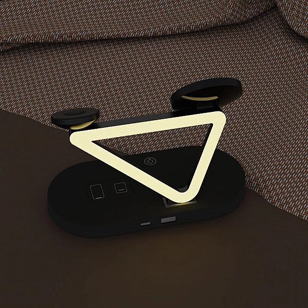 Tech-Protect Qi15W-A41/3In1 Magnetic Magsafe Wireless Charger Black