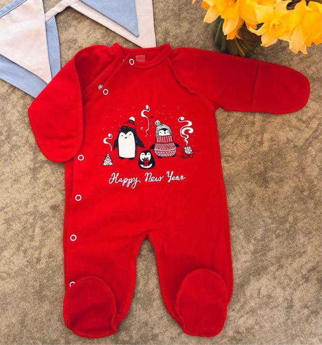 ромпер боді чоловічок новорічний свято сліпи купальник костюм в басейн