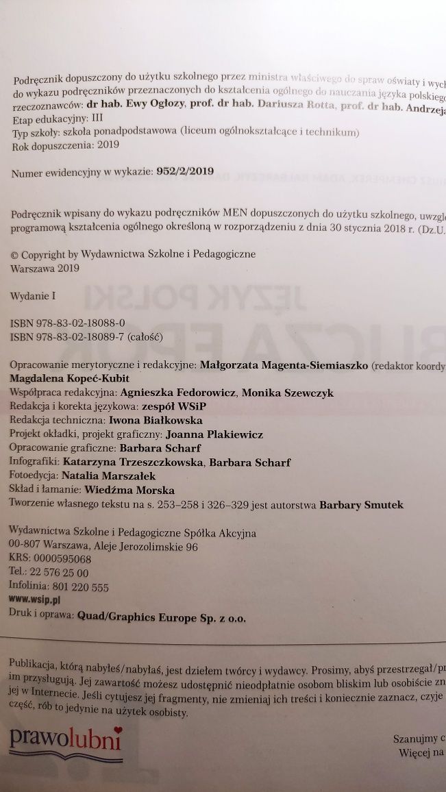 Oblicza epok 1.2 język polski klasa 1 cześć 2 liceum i technikum