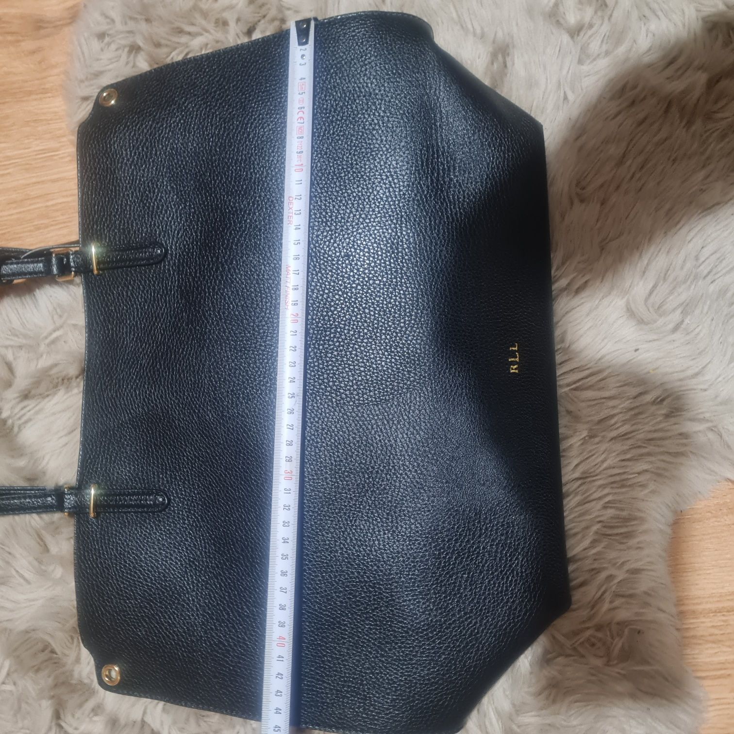 Ralph Lauren RLL duża torba torebka szoperka shooper mieści a4 czarna