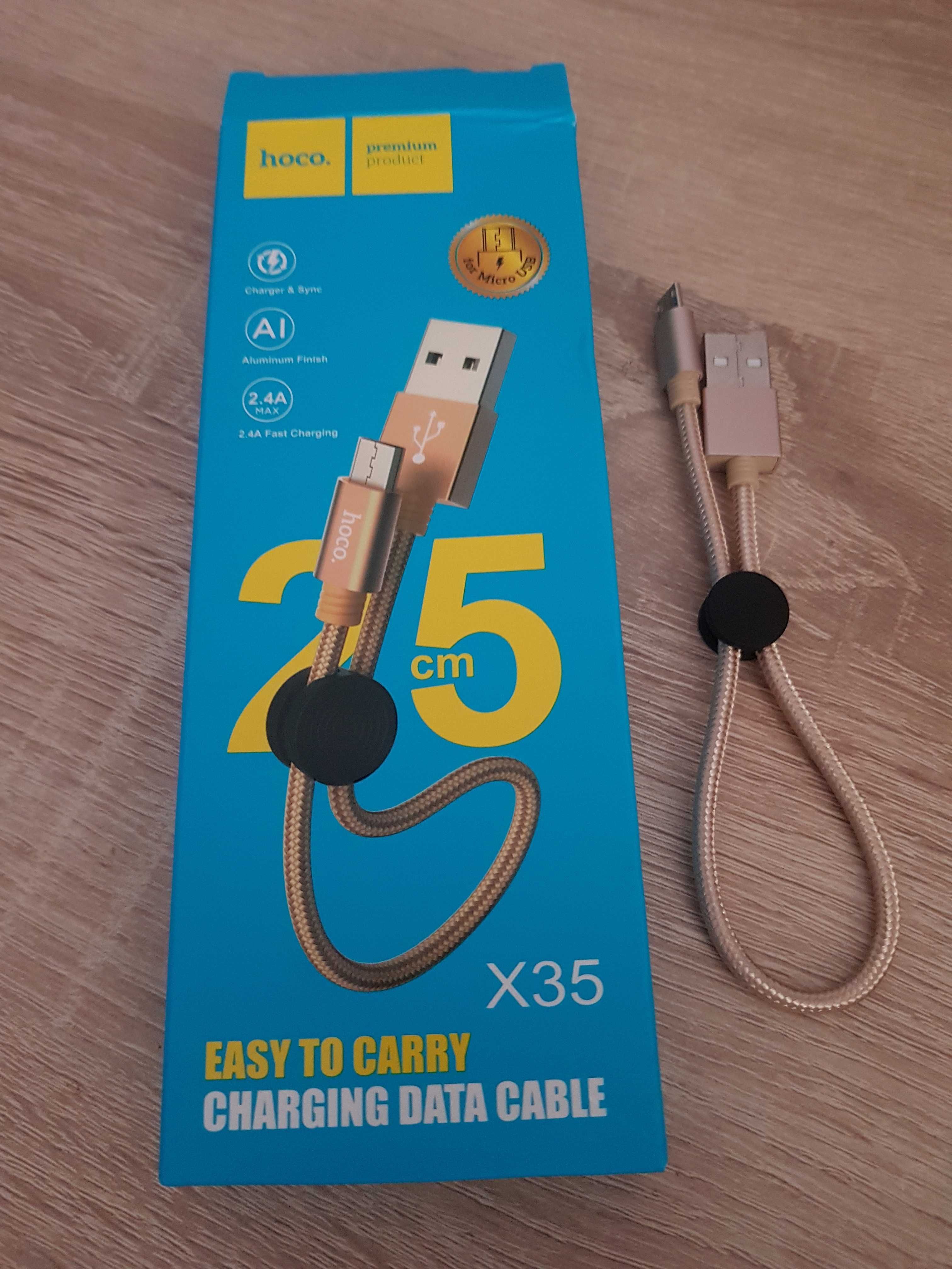 Kabel Premium Micro USB X35 25CM Złoty