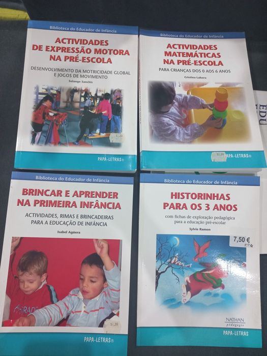 Conjunto livros pré escolar, bib educador de infância [portes grátis]