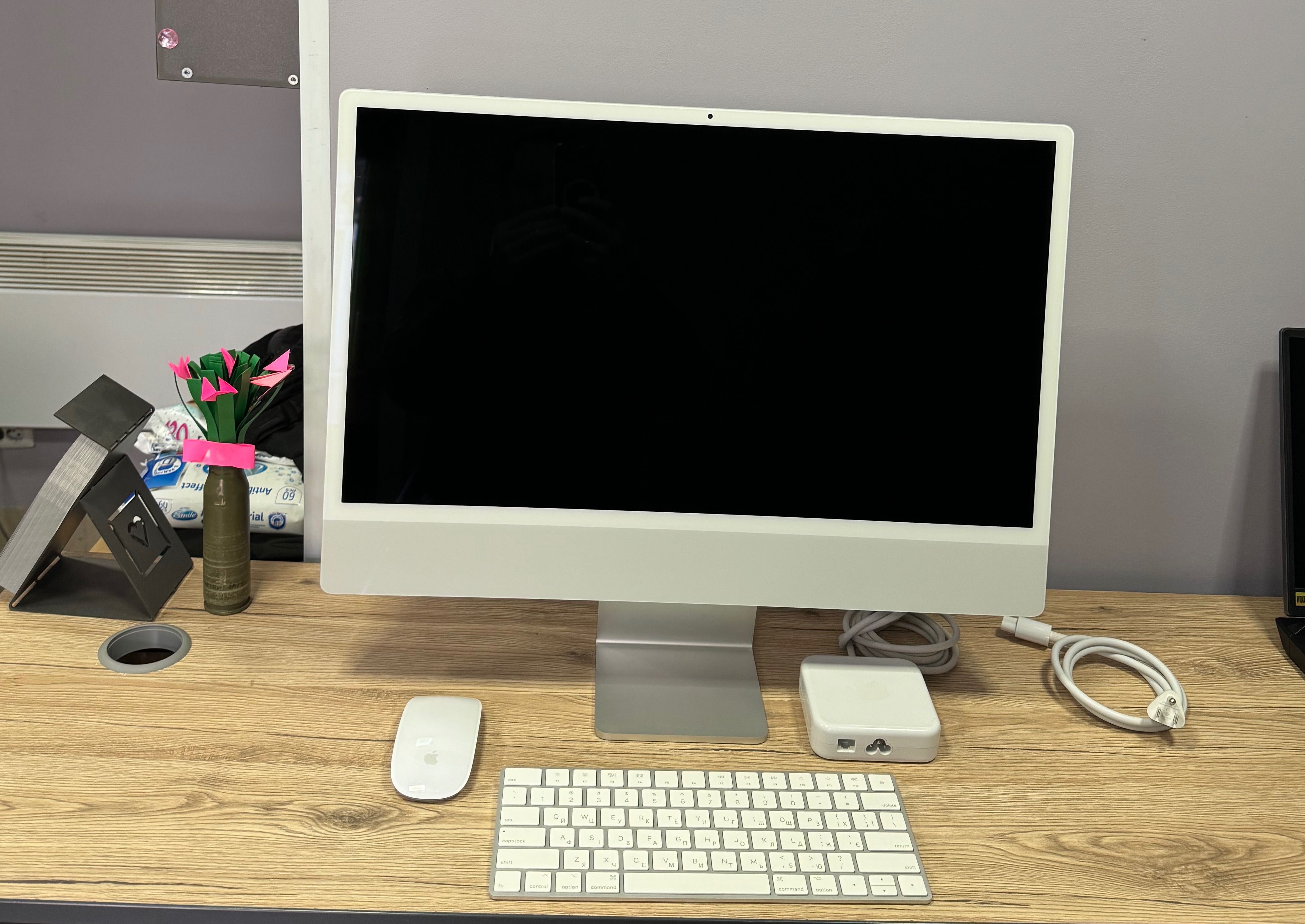 Топовий Imac 24 4.5К (2021) M1/ 16/ 512 / Silver