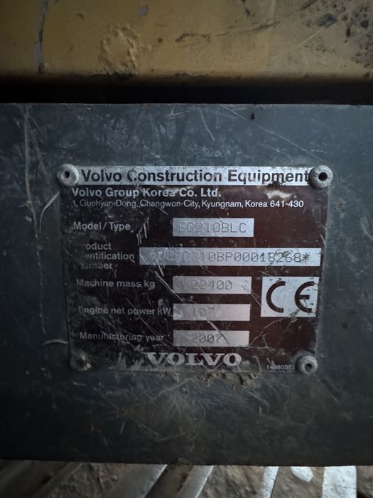 Koparka gasienicowa Volvo 210 BLC