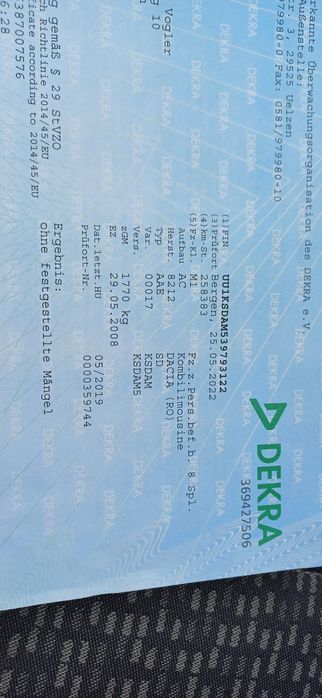 Dacia Logan * 2008 * 1.6 16v * manual * 282tys * TUV * 2 klucze *Warsz