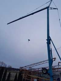 Żuraw dzwig budowlany szybkomontujacy CATTANEO samomontuiący dekarski