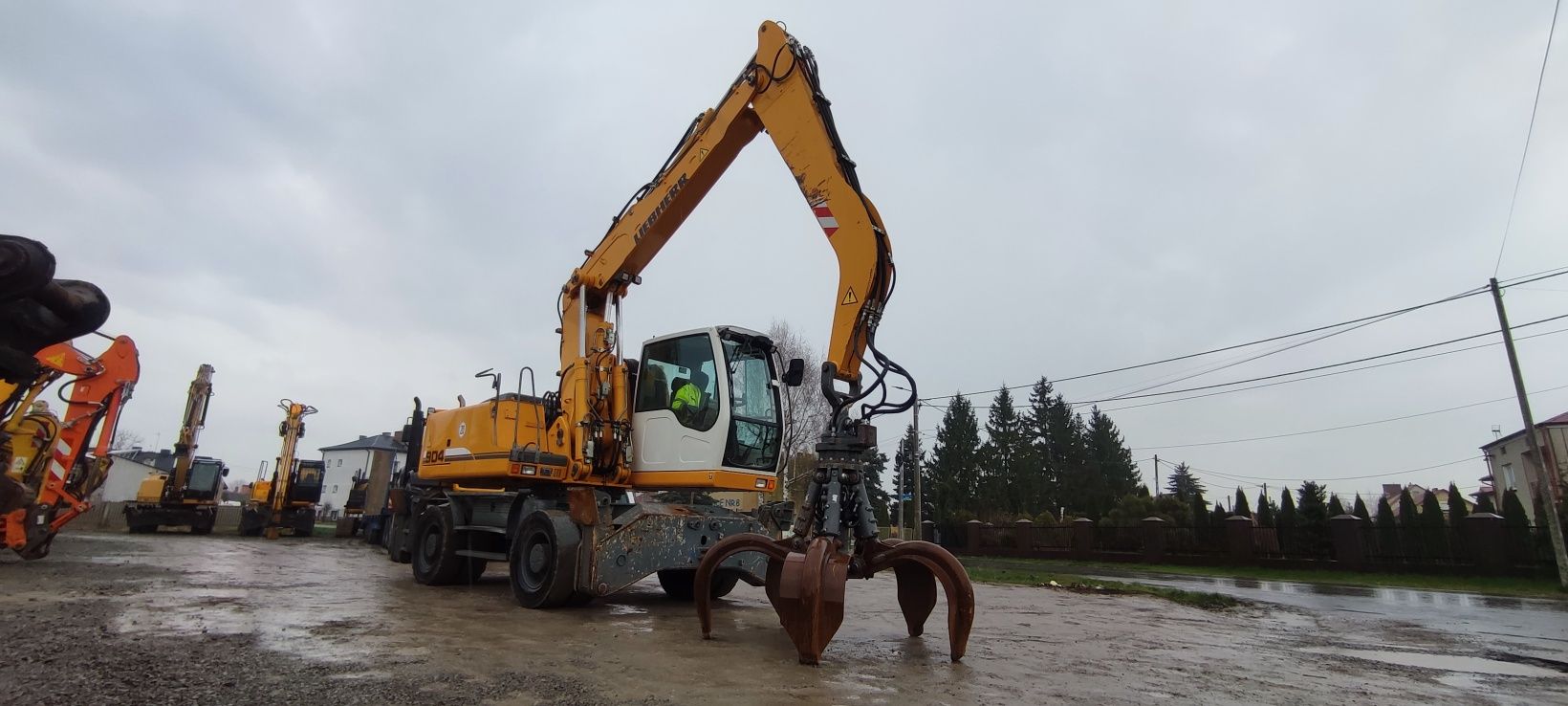 Koparka przeładunkowa Liebherr 904 fuchs 340 atlas cat do złomu