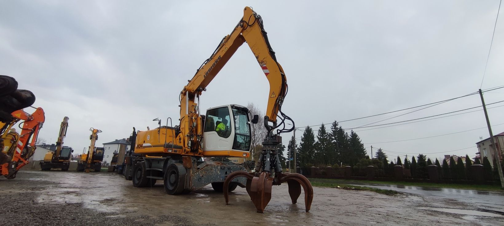 Koparka przeładunkowa Liebherr 904 fuchs  340 atlas  cat do złomu