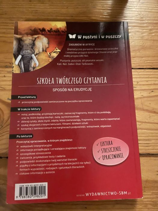 Ksiazka lektura - W pustyni i w puszczy