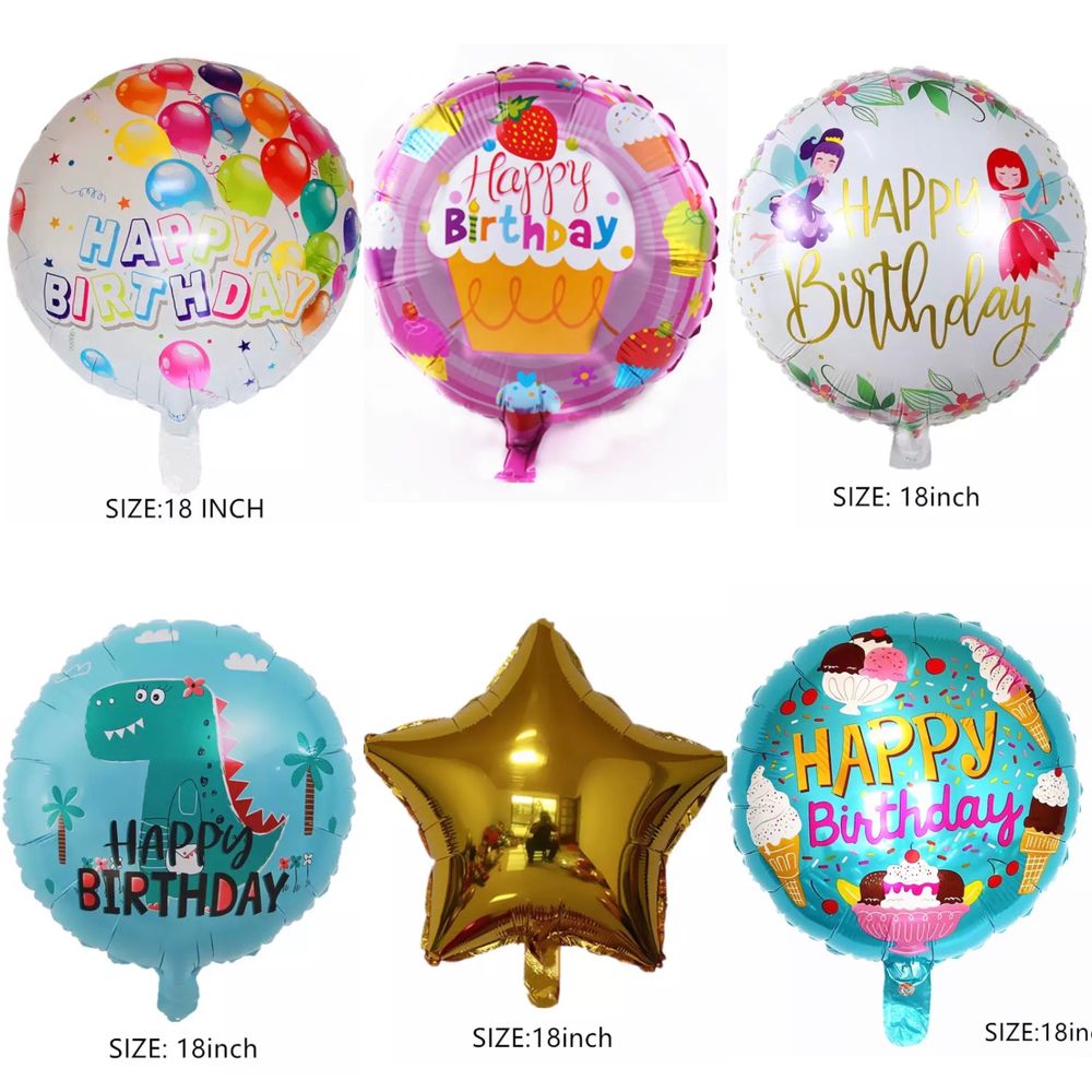 Воздушные фольгированные шары  для детского дня рождения