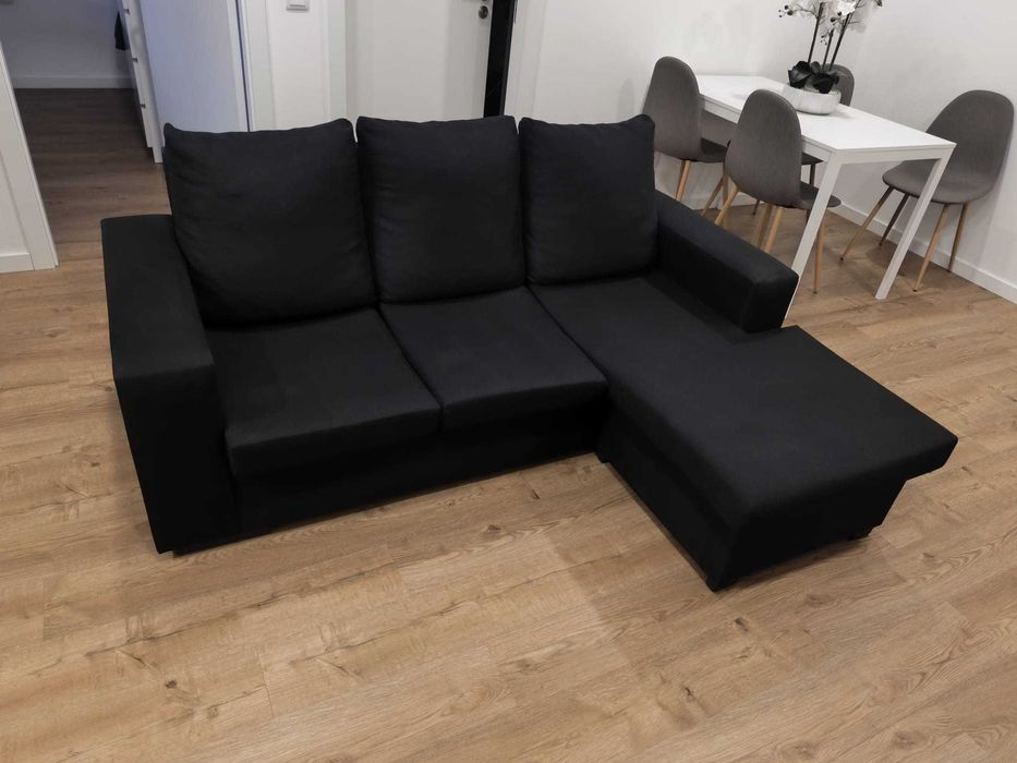 Sofá com Chaise Loungue Reversível