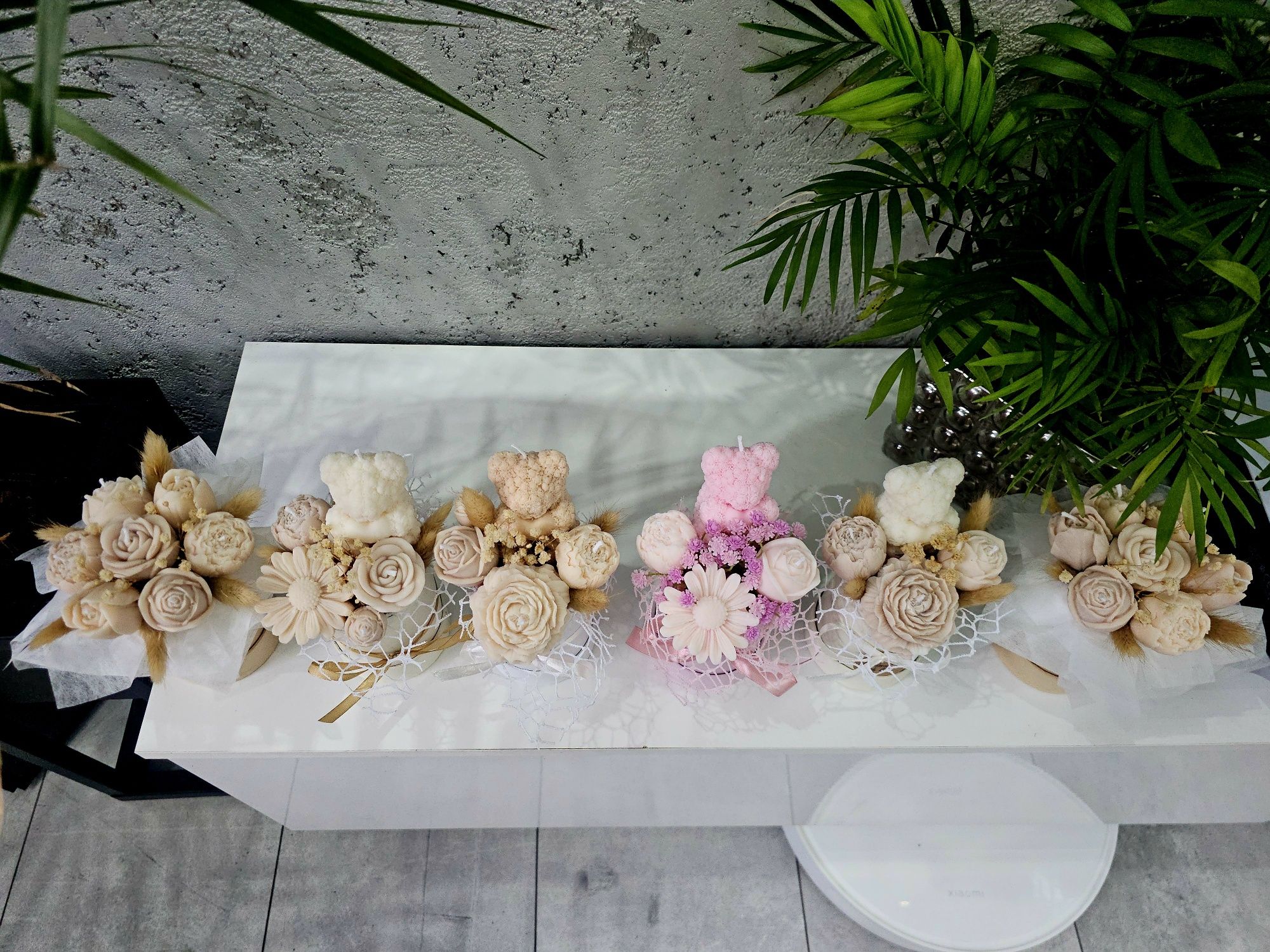 Flowerbox ze świec sojowych. Podziękowanie prezent na dzień babci