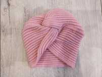 czapka jesienna wiosenna niemowlęca / turban z dzianiny