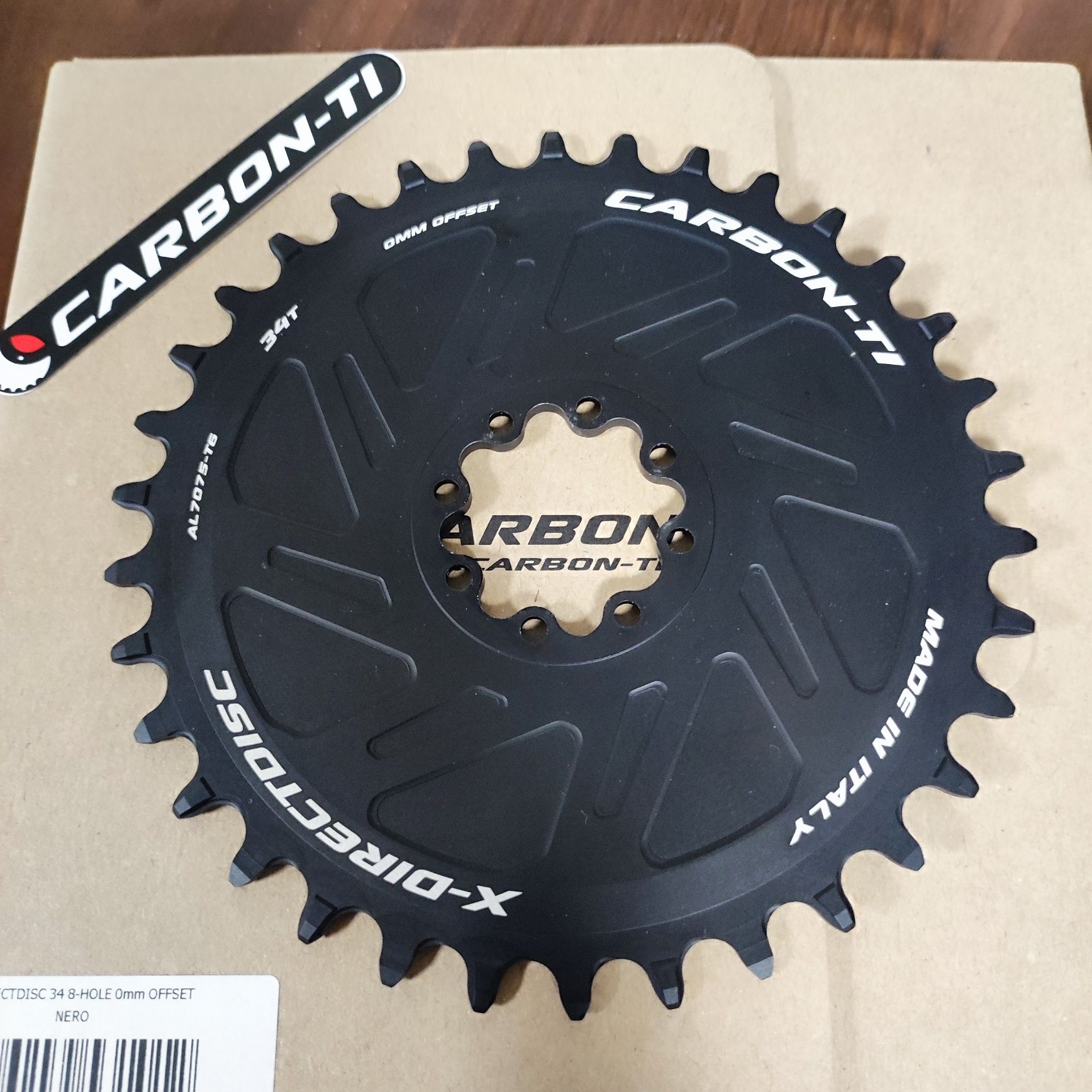 Tarcza Carbon-Ti X-Directdisc 34T offset 0mm na 8 śrub NOWA
