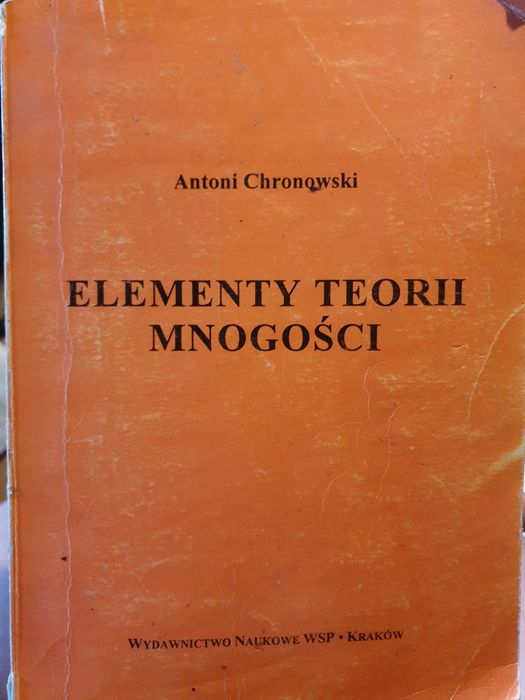 Książka Elementy teorii mnogości Antoni Chronowski