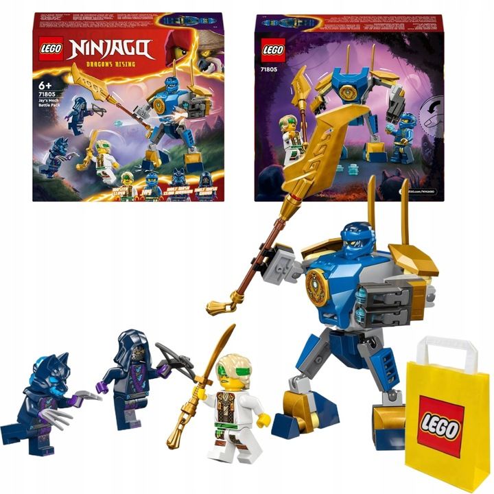 Lego Ninjago Zestaw Bitewny Ruchomy Mech Jaya Robot 71805 Lloyd 4 Figu