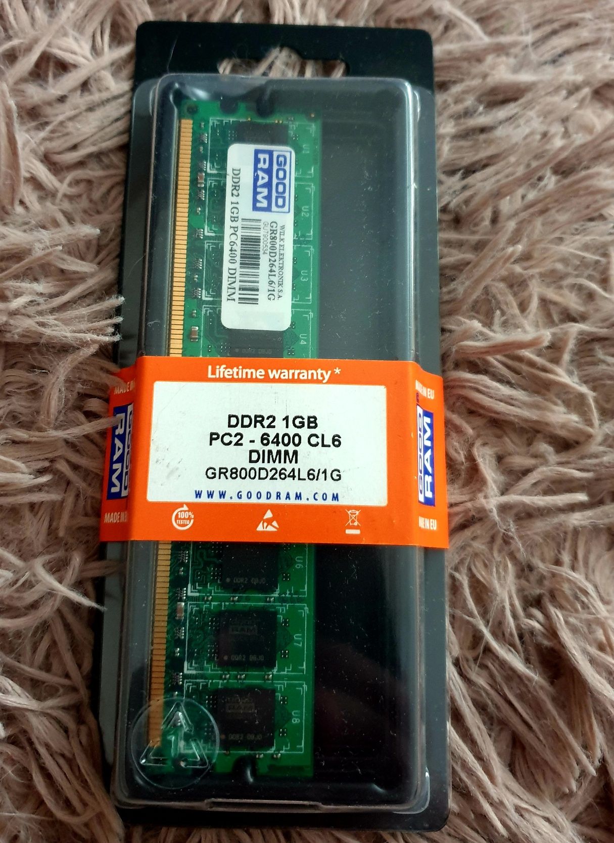 Pamięć Ram 1GB- DDR2 PC2 6400 CL6 DIMM
