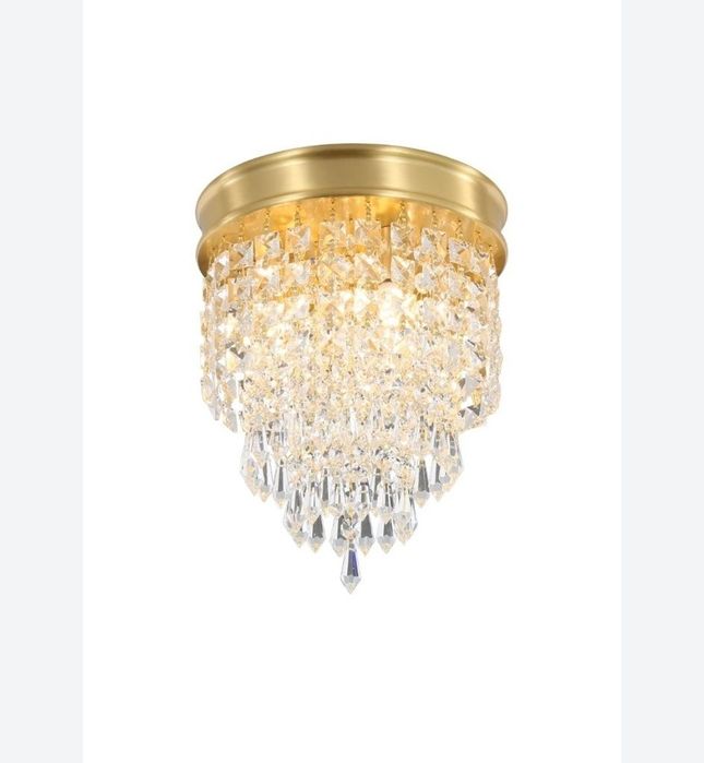 Żyrandol kryształowy Pluslamp, kryształowe oświetlenie sufitowe, mini