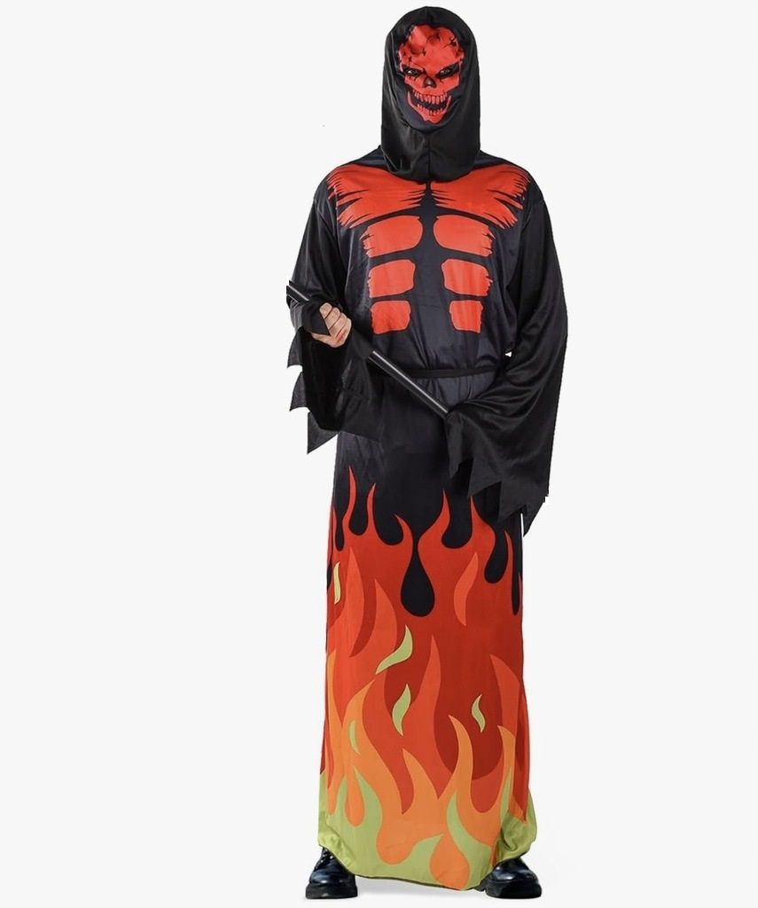 Kostium na halloween dla dorosłych ponury żniwiarz cosplay Herenear