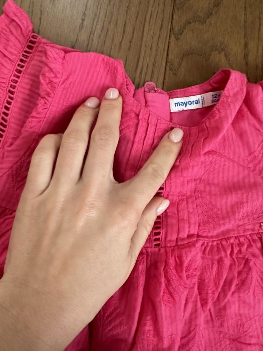 Плаття mayoral теплі легкі 75 80 6-9 міс 9-12 міс