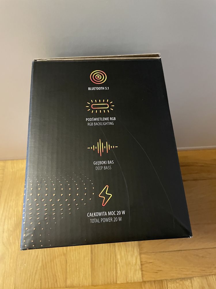 Głośnik przenośny 20W Bluetooth speaker CZARNY Forever