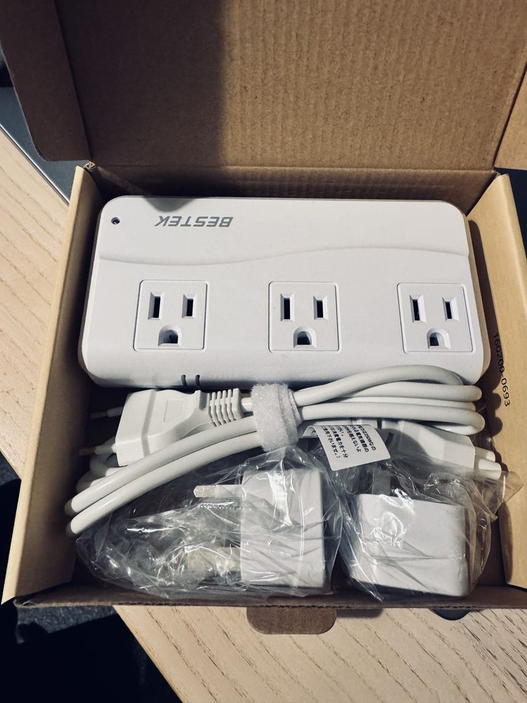 Nowy adapter napięcia BESTEK 100V/240V z USB, do urządzeń z Japonii!