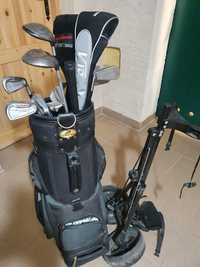 Golf- wózek plus torba i kije.
