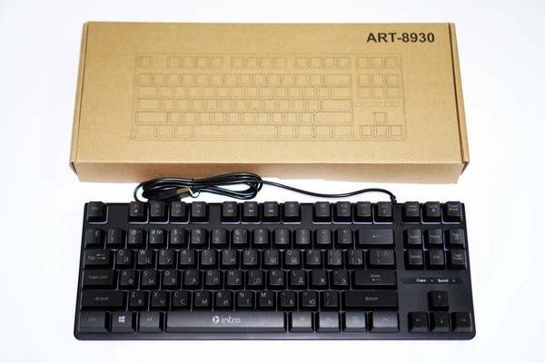 Клавиатура KEYBOARD Intro DX750 с RGB-подсветкой, проводная 8930