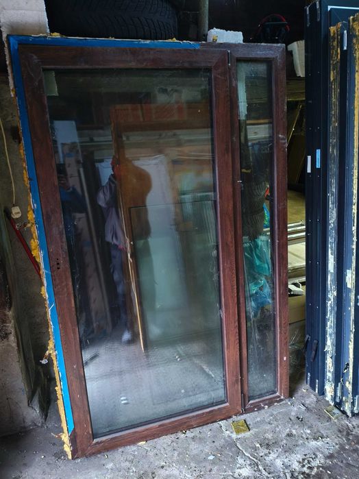 OKNO plastikowe dwustronny orzech