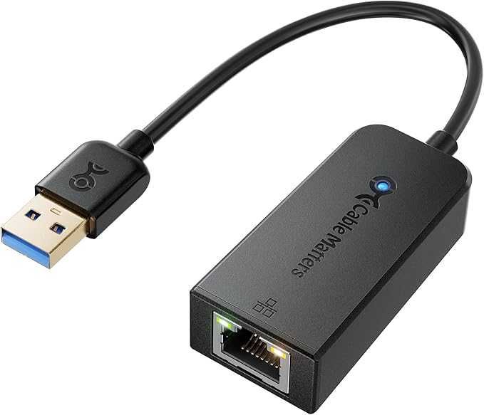 Cable Matters Adapter USB 3.0 na Ethernet obsługujący 10/100/1000 Mbps