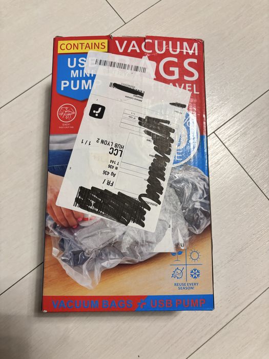 Zestaw do pakowania próżniowego pompka worki