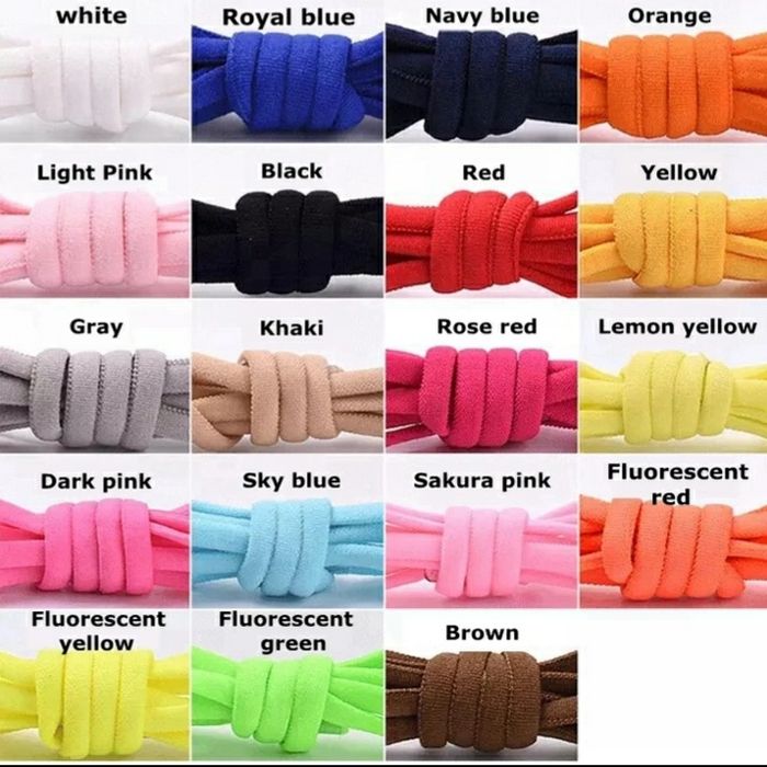 Эластичные ленивые шнурки без завязок с фиксатором. Шнурівки.