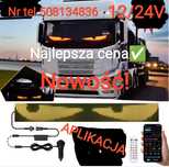 NOWOŚĆ! Oczy led tir Diabelskie oczy 2 panele aplikacja pilot 12/24V