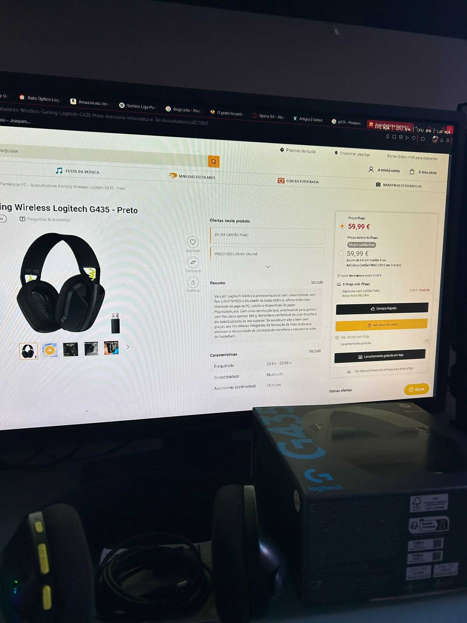 Headphones Logitech G435